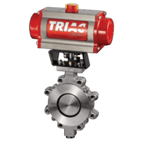 A-T Controls Automated Butterfly Valve, Power-Seal High Performance